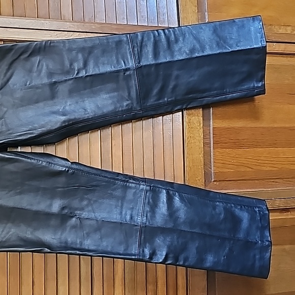 Vintage Leder Company high quality genuine leather pants from Germany 90s 33x29 - Picture 5 of 13